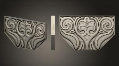 Table aprons Carved central corner 3d model