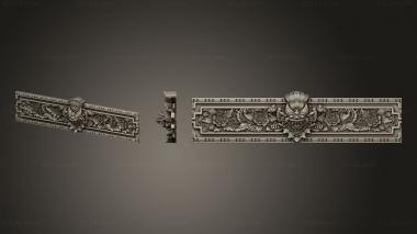 Table aprons Carved cornice 3d model
