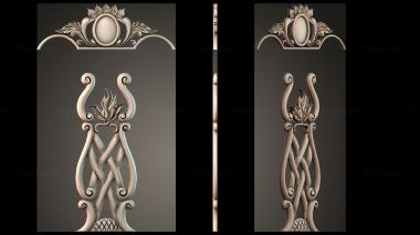 Table aprons Table and chair pattern 3d model