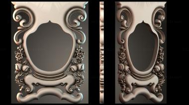 Table aprons Table and chair pattern 3d model
