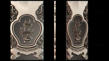 Table aprons Table and chair pattern 3d model
