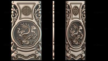 Table aprons Table and chair pattern Dragon 3d model