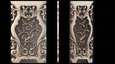 Table aprons Table and chair pattern Cedrus tree 3d model