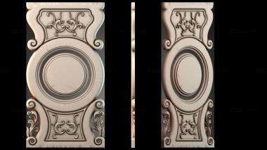 Table aprons Table and chair pattern 3d model