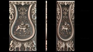 Table aprons Table and chair pattern 3d model