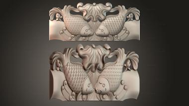 Table aprons Table and chair pattern carp 3d model