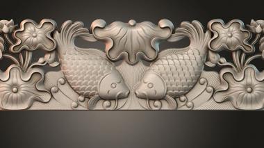 Table aprons Table and chair pattern carp 3d model