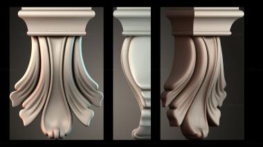 Table aprons Table and chair pattern 3d model