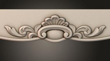 Table aprons Table and chair pattern 3d model