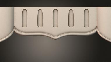 Table aprons Table and chair pattern 3d model