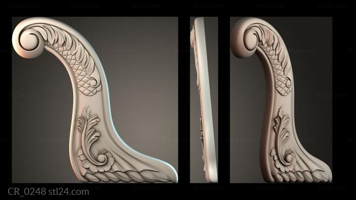 Table aprons (Table and chair pattern, CR_0248) 3D models for cnc