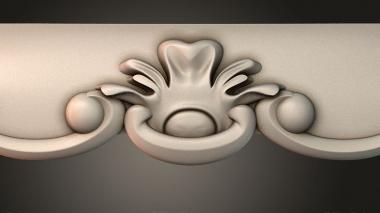 Table aprons Table and chair pattern 3d model