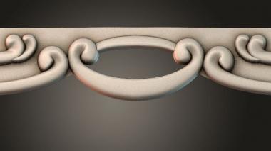 Table aprons Table and chair pattern 3d model