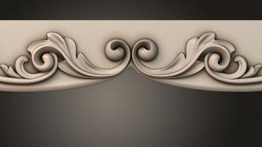 Table aprons Table and chair pattern 3d model