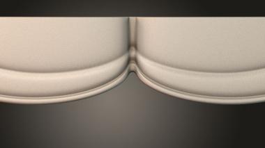 Table aprons Table and chair pattern 3d model