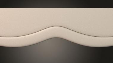 Table aprons Table and chair pattern 3d model