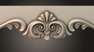Table aprons Table and chair pattern 3d model