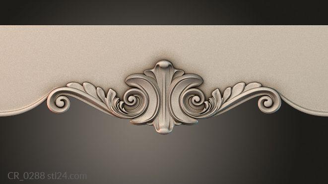 Table aprons (Table and chair pattern, CR_0288) 3D models for cnc