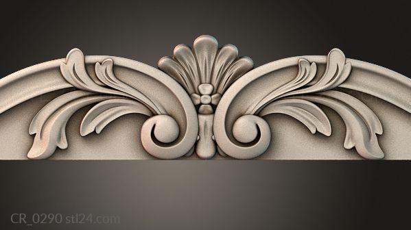 Table aprons (Table and chair pattern, CR_0290) 3D models for cnc