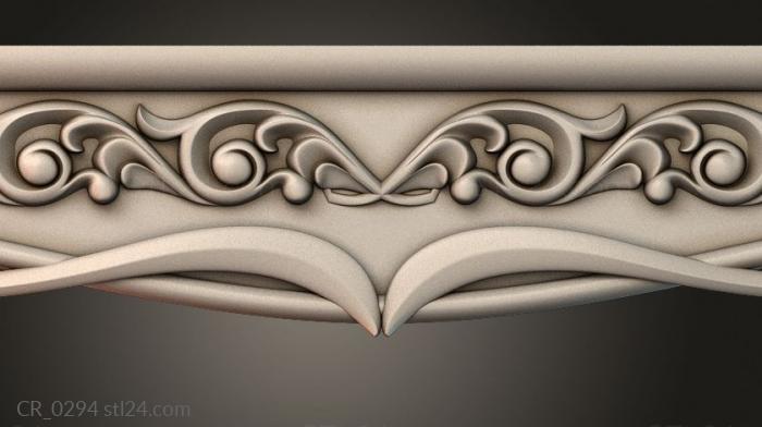 Table aprons (Table and chair pattern, CR_0294) 3D models for cnc
