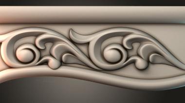 Table aprons Table and chair pattern 3d model