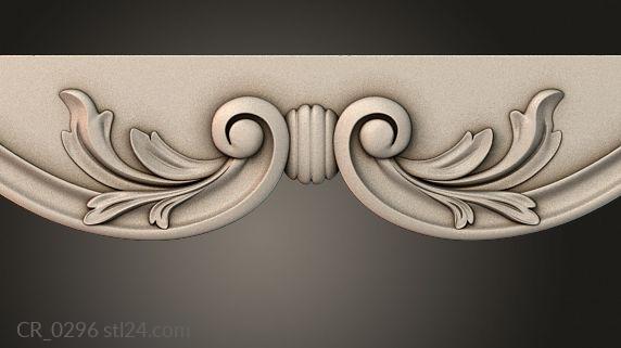 Table aprons (Table and chair pattern, CR_0296) 3D models for cnc