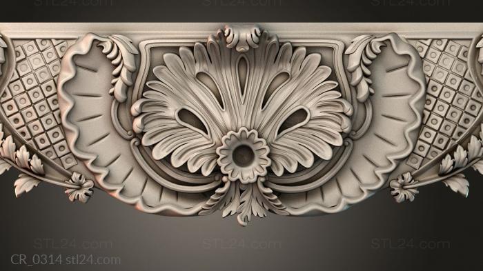 Table aprons (Table and chair pattern, CR_0314) 3D models for cnc