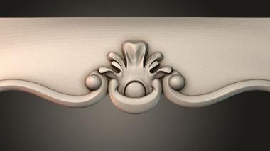 Table aprons Table and chair pattern 3d model