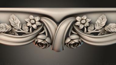 Table aprons Table and chair pattern 3d model