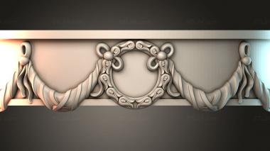 Table aprons Table and chair pattern 3d model