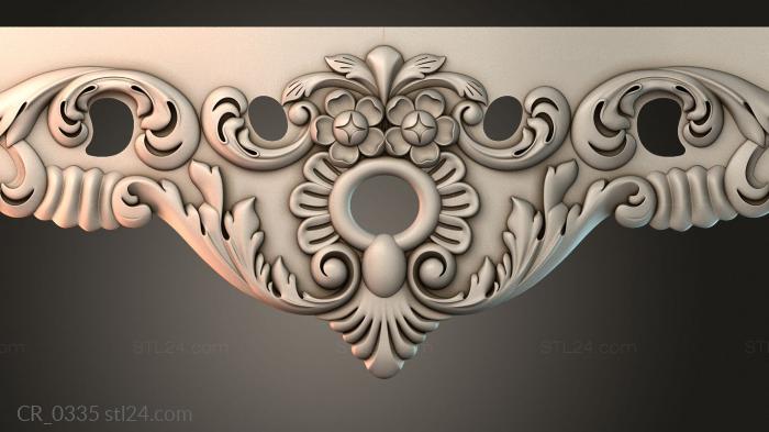 Table aprons (Table and chair pattern, CR_0335) 3D models for cnc