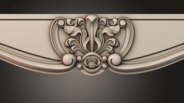 Table aprons Table and chair pattern 3d model