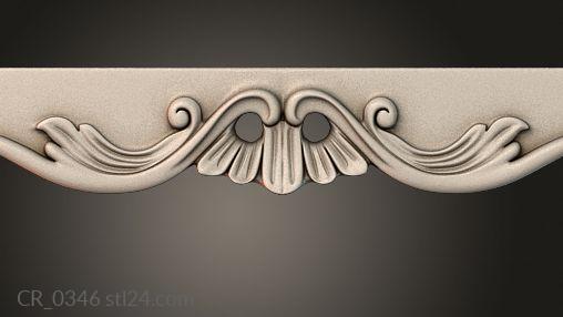 Table aprons (Table and chair pattern, CR_0346) 3D models for cnc