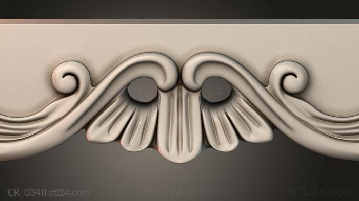 Table aprons (Table and chair pattern, CR_0348) 3D models for cnc