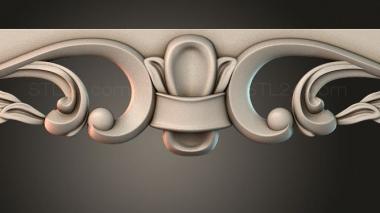 Table aprons Table and chair pattern 3d model