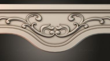Table aprons Table and chair pattern 3d model