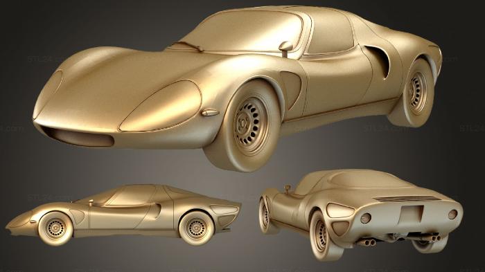 Vehicles (Alfa Romeo 33 Stradale, CARS_0498) 3D models for cnc