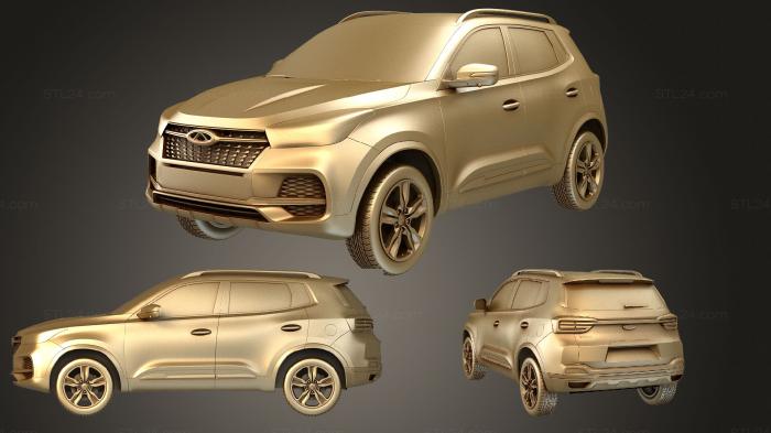 Автомобили и транспорт (Chery Tiggo 4 RU спецификация 2019, CARS_0989) 3D модель для ЧПУ станка