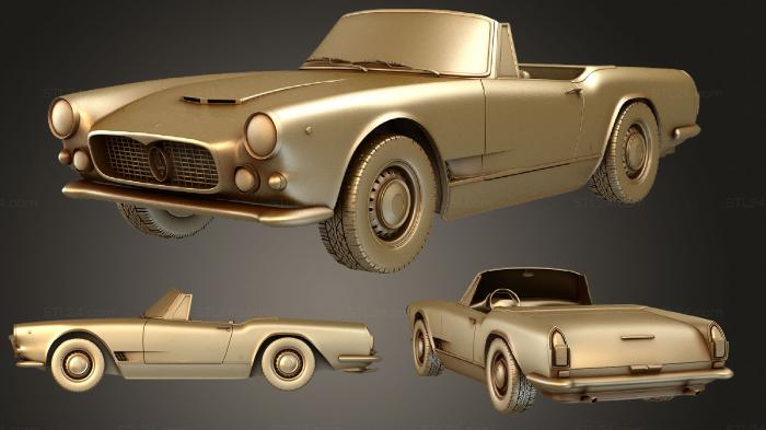 Vehicles (Maserati 3500 Spyder 1959, CARS_2347) 3D models for cnc