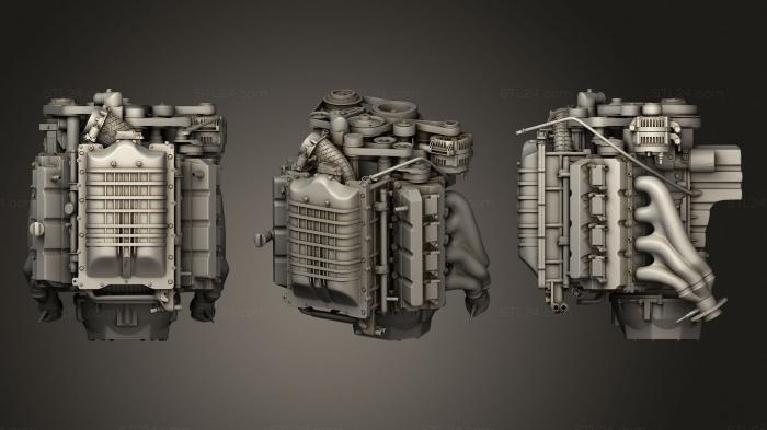 Vehicles (Dodge Challenger HEMI Demon V8 Engine, CARS_4167) 3D models for cnc