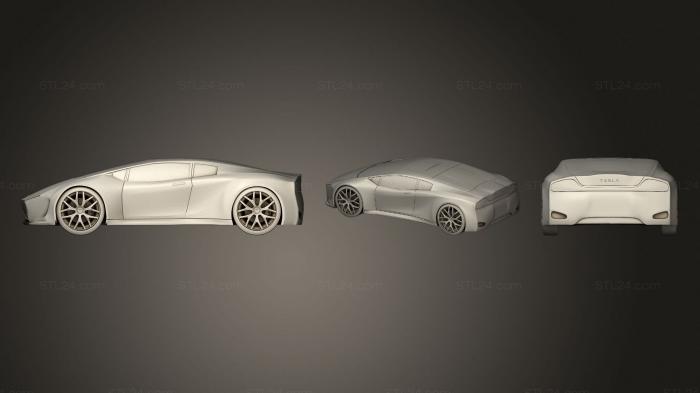 Vehicles (Tesla Cybercar, CARS_4245) 3D models for cnc