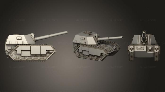 Vehicles (Tiny Tank Artillery, CARS_4247) 3D models for cnc