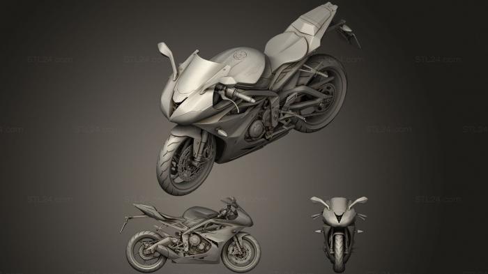 Vehicles (Triumph Daytona, CARS_4252) 3D models for cnc