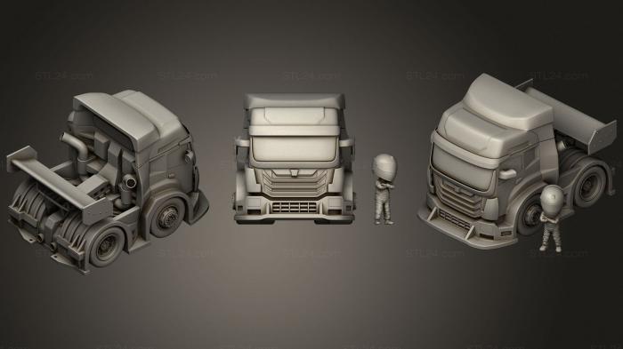 Vehicles (Truck racing, CARS_4256) 3D models for cnc