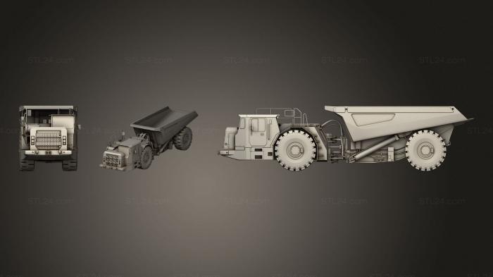 Vehicles (Underground Articulated Mining Truck, CARS_4257) 3D models for cnc