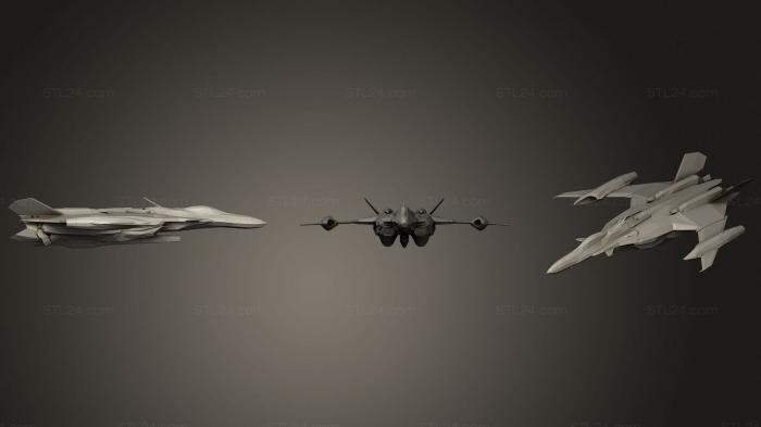 Vehicles (YF 29 Macross, CARS_4268) 3D models for cnc