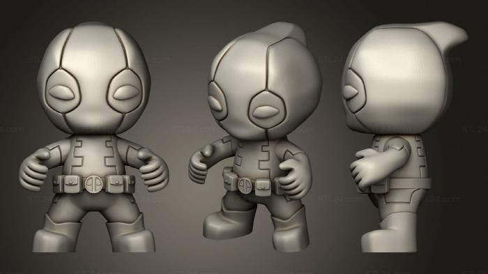 Chibi Funko / Чиби Фанко (Чудо Дэдпула, CHIBI_0167) 3D модель для ЧПУ станка