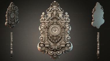 Different watches Baroque ornament with putti and lion mask 3d model