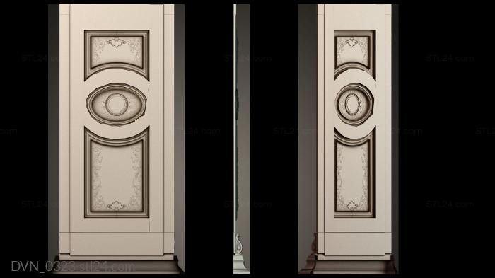 Рисунок двери из сосны