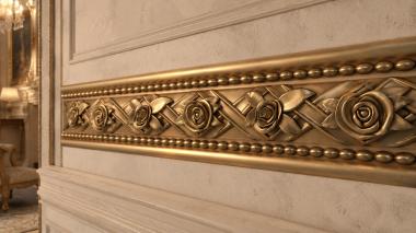 Frieze Roses and ribbons-1 3d model